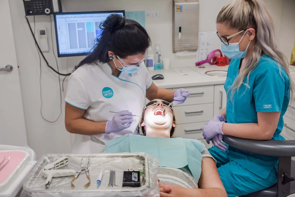 Maven Dental practice with patient