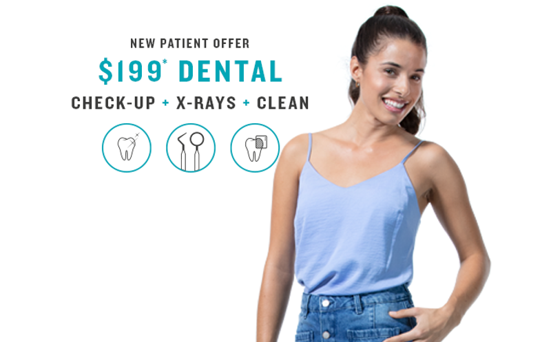 $199 Check up, X-Rays & Clean