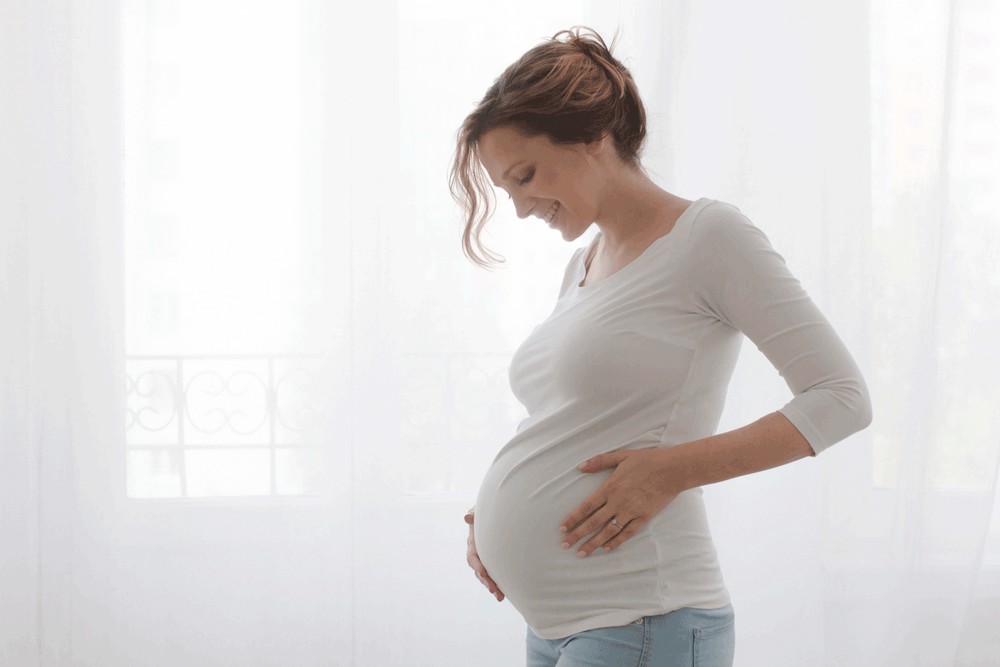 Pregnant Women Holding baby bump