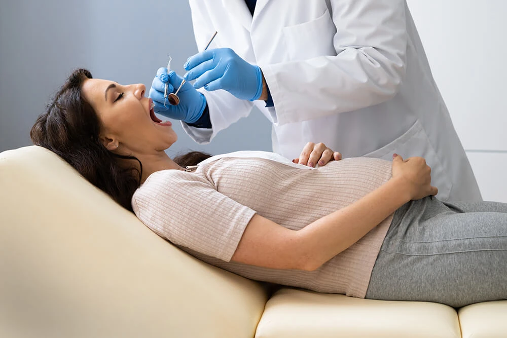 Istock 1320665121 Pregnant Women In Dental Chair Optimised
